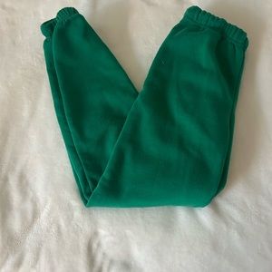 Green Loungwear Sweatpants